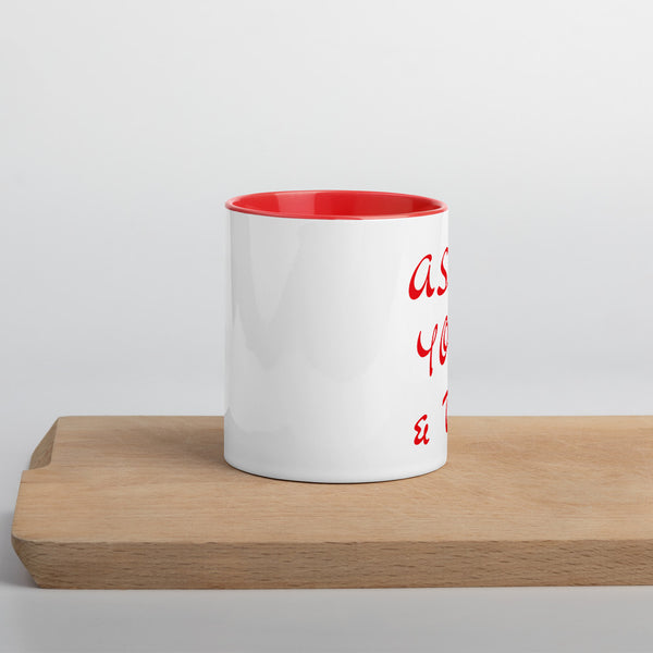 ASMR YOGA TEA Mug with Color Inside - Red