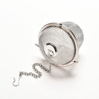 Basket & Chain Tea Infuser - Closed on side