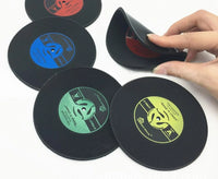 Retro Vinyl Record Coaster Silicone