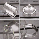 Heat-resistant Glass Teapot And Double Wall Glass Teacup