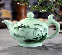 Teapot Jade Painted Longquan Celadon