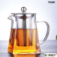 Glass Teapot with Built-in Infuser